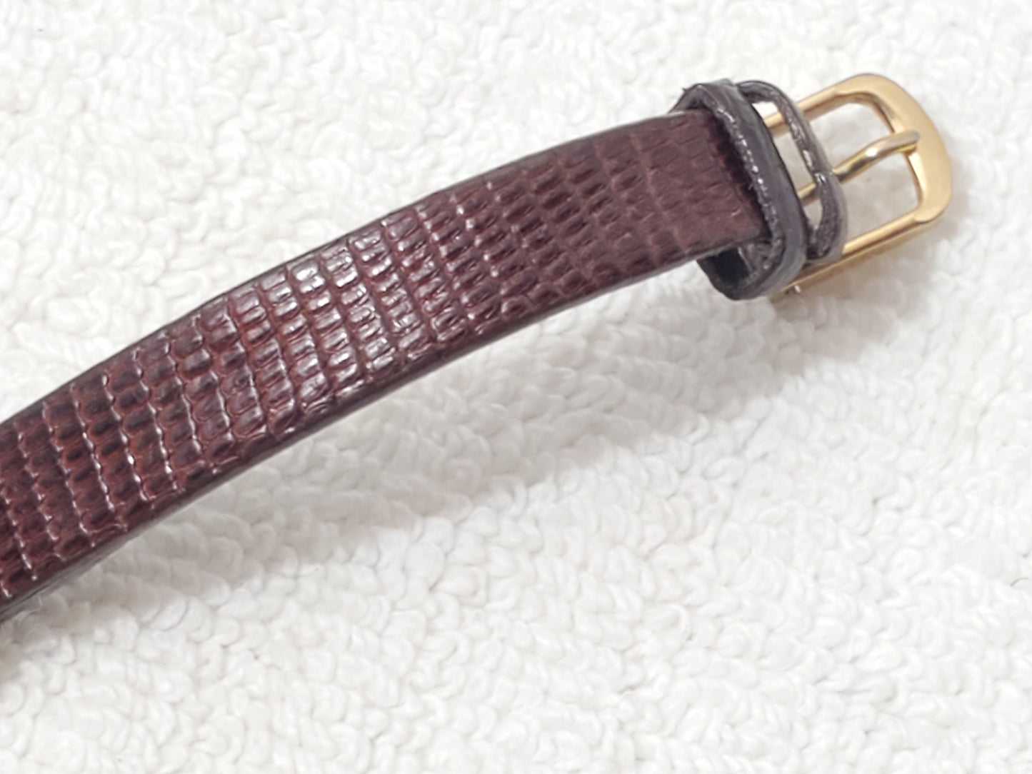 Vintage Citizen CQ Tank Women's Yellow Gold Plated Petite Watch Six Jewels