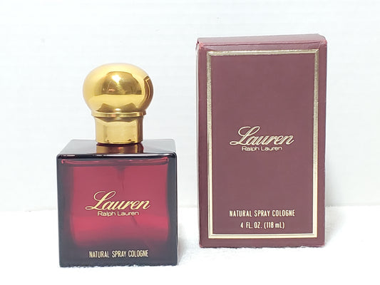 Vintage Lauren Ralph Lauren 4 oz Cologne Spray Original Formula Warner Cosmair