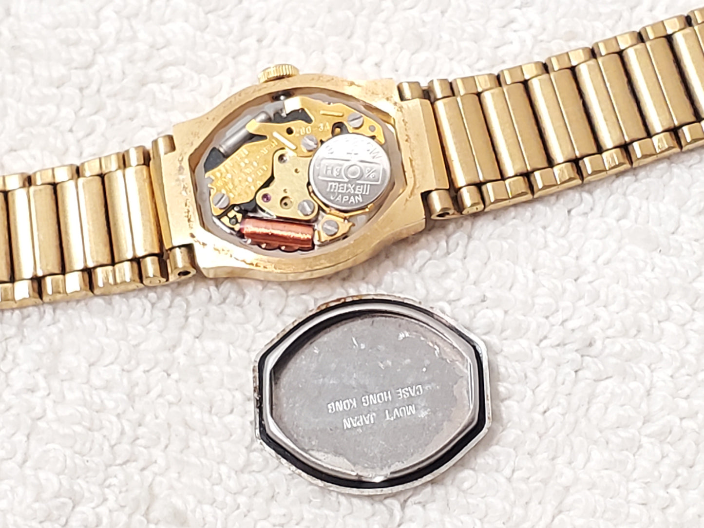 Citizen CQ Women's Base Metal Yellow Gold Plated Vintage Quartz Watch One Jewel