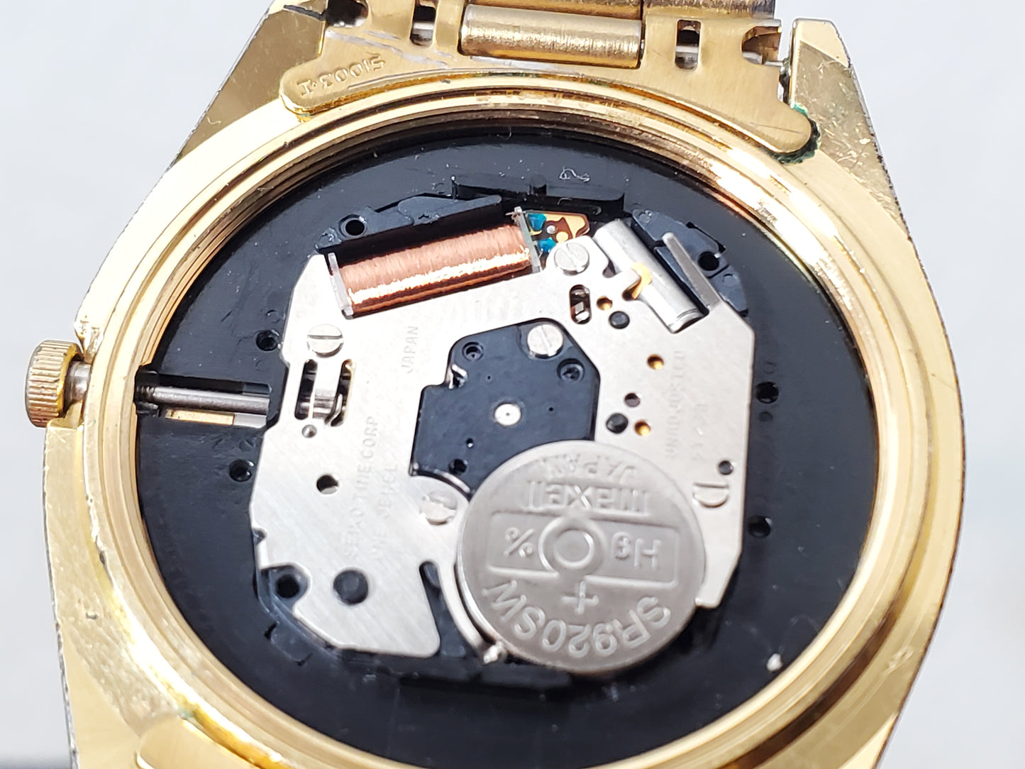 Vintage Seiko SQ Men's Presidential Day Date Gold Tone Quartz Watch One Jewel
