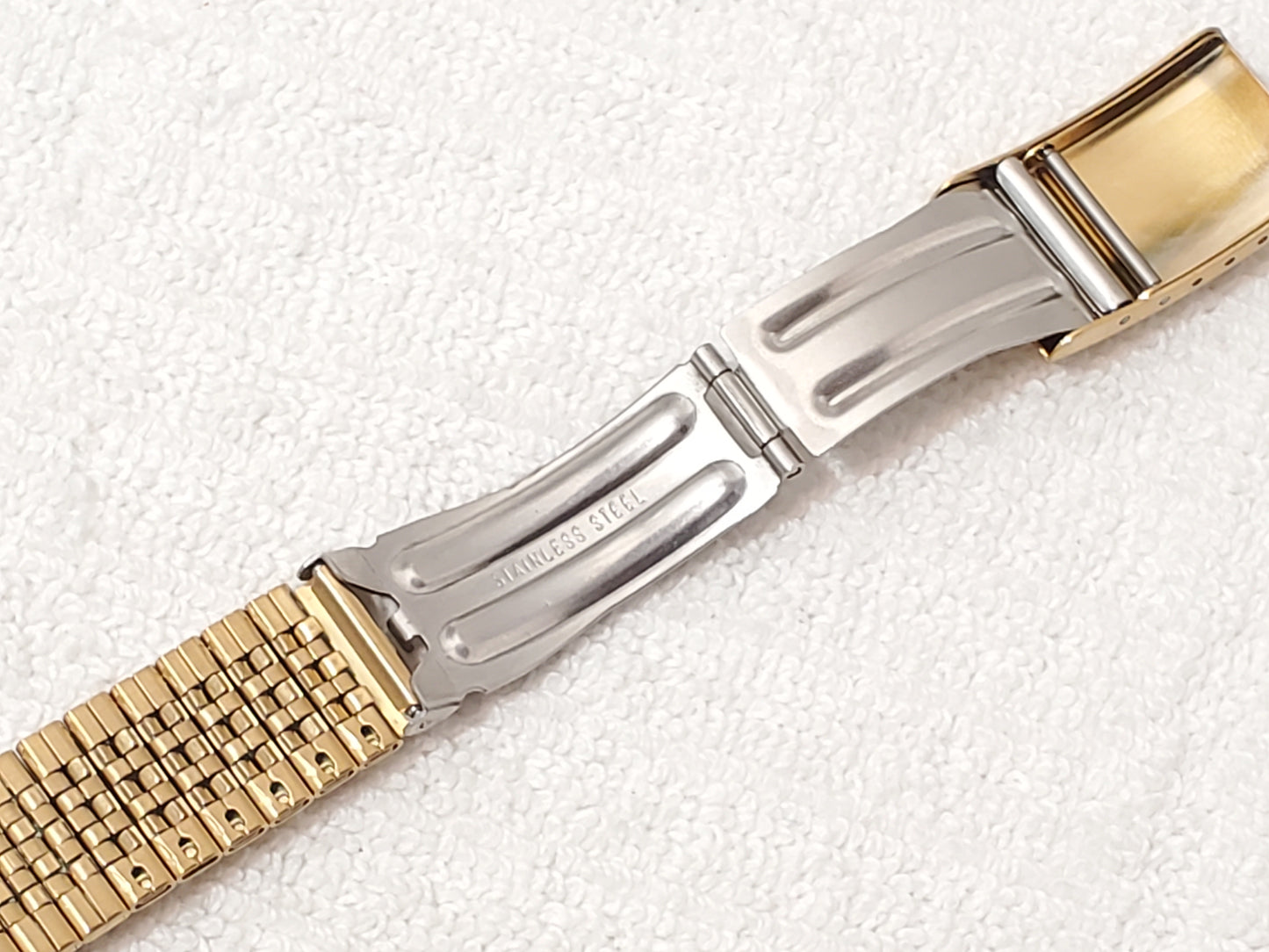 Citizen CQ Men's Day Date Vintage Gold Plated Quartz Watch Stainless Steel