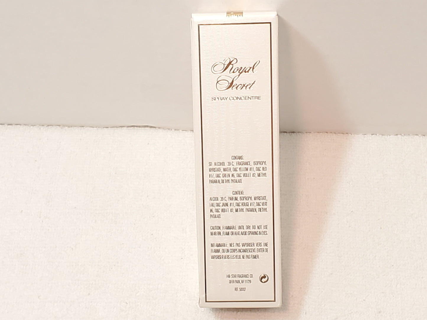 Royal Secret Spray Concentre 1.7 oz / 50ml Vintage Perfume Five Star Fragrance