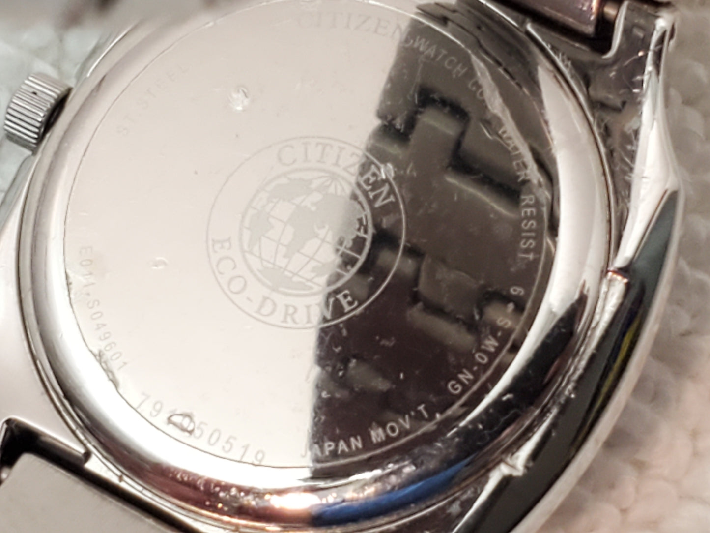 Citizen Eco Drive Date Women's Watch Gray Dial 316L Stainless Steel Vintage