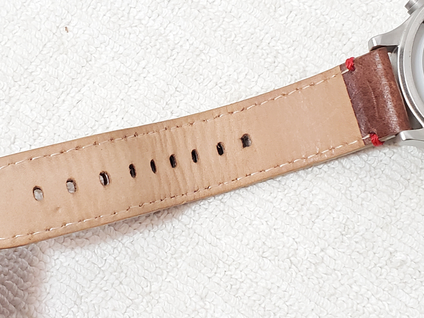 Timex Expedition Chronograph Date Indiglo Men's Vintage Watch Leather Strap