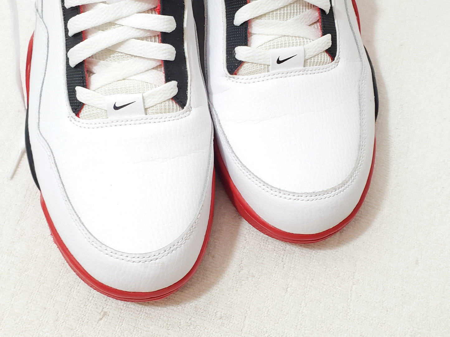 Nike Flight Legacy White University Red Black BQ4212-100 Men's Sneakers Size 13 Retro OG