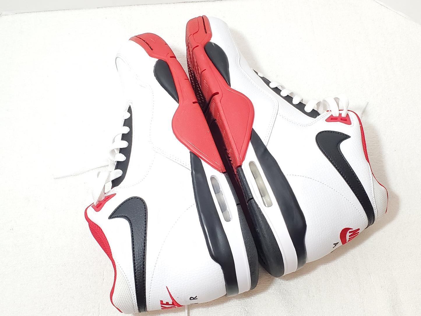 Nike Flight Legacy White University Red Black BQ4212-100 Men's Sneakers Size 13 Retro OG