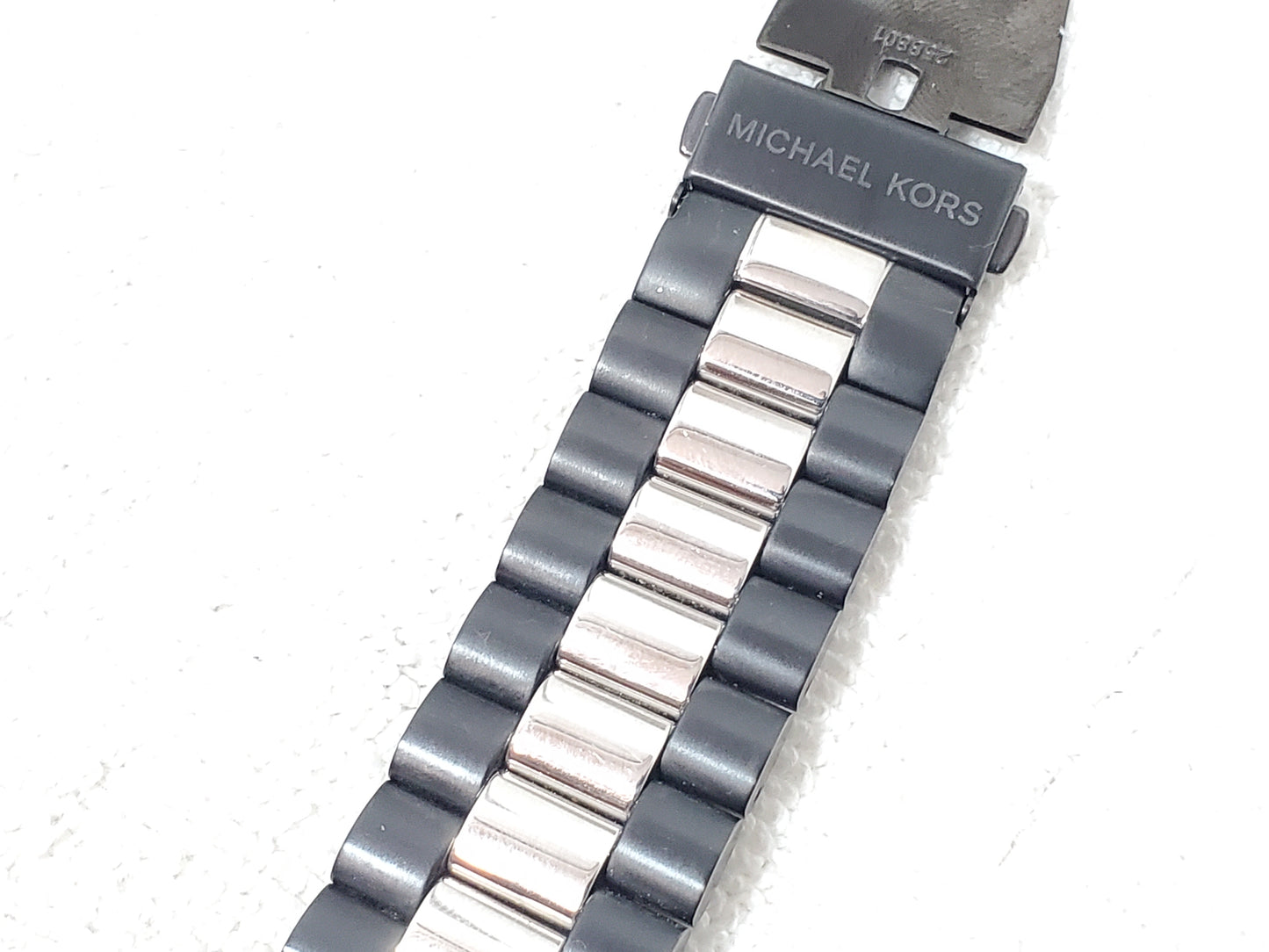 Michael Kors Men’s Chronograph Date Quartz Watch Black Silver Stainless Steel