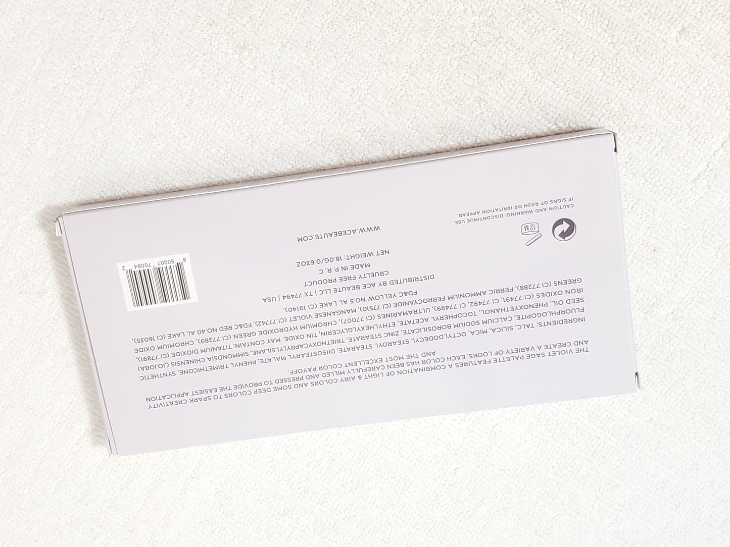 The Violet Sage Palette by Ace Beauty Eyeshadow Multicolor New in Box