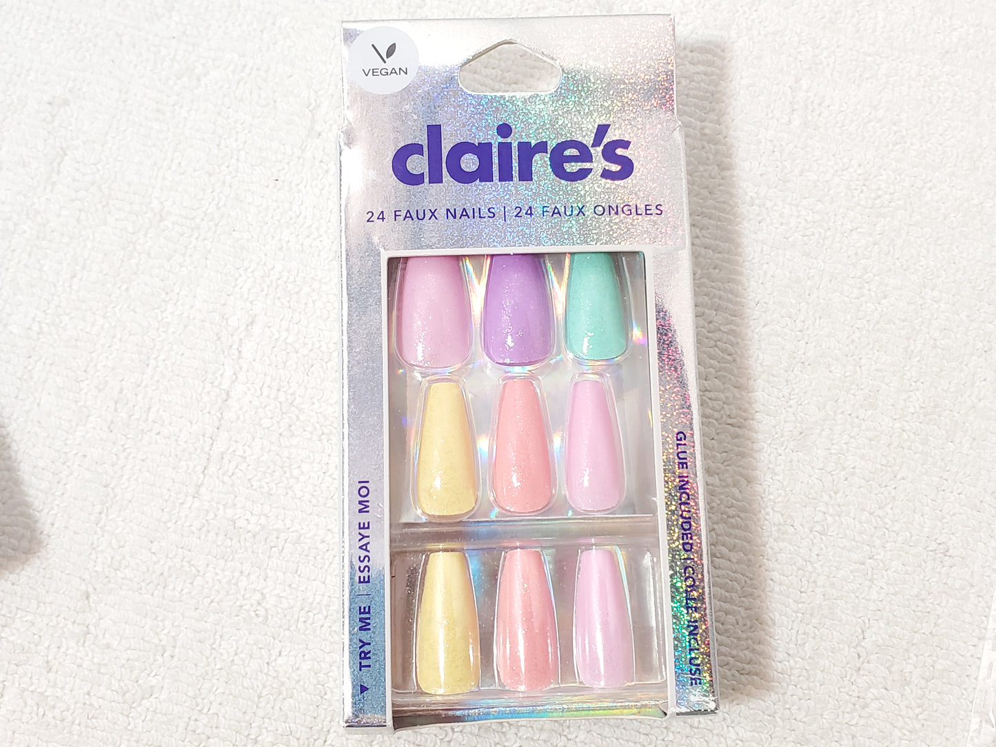 Claire's Faux Nail & Novelty Socks 3-Piece Variety Set New