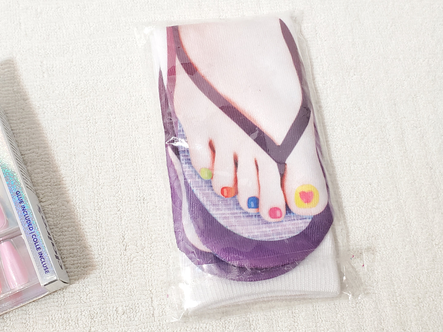 Claire's Faux Nail & Novelty Socks 3-Piece Variety Set New