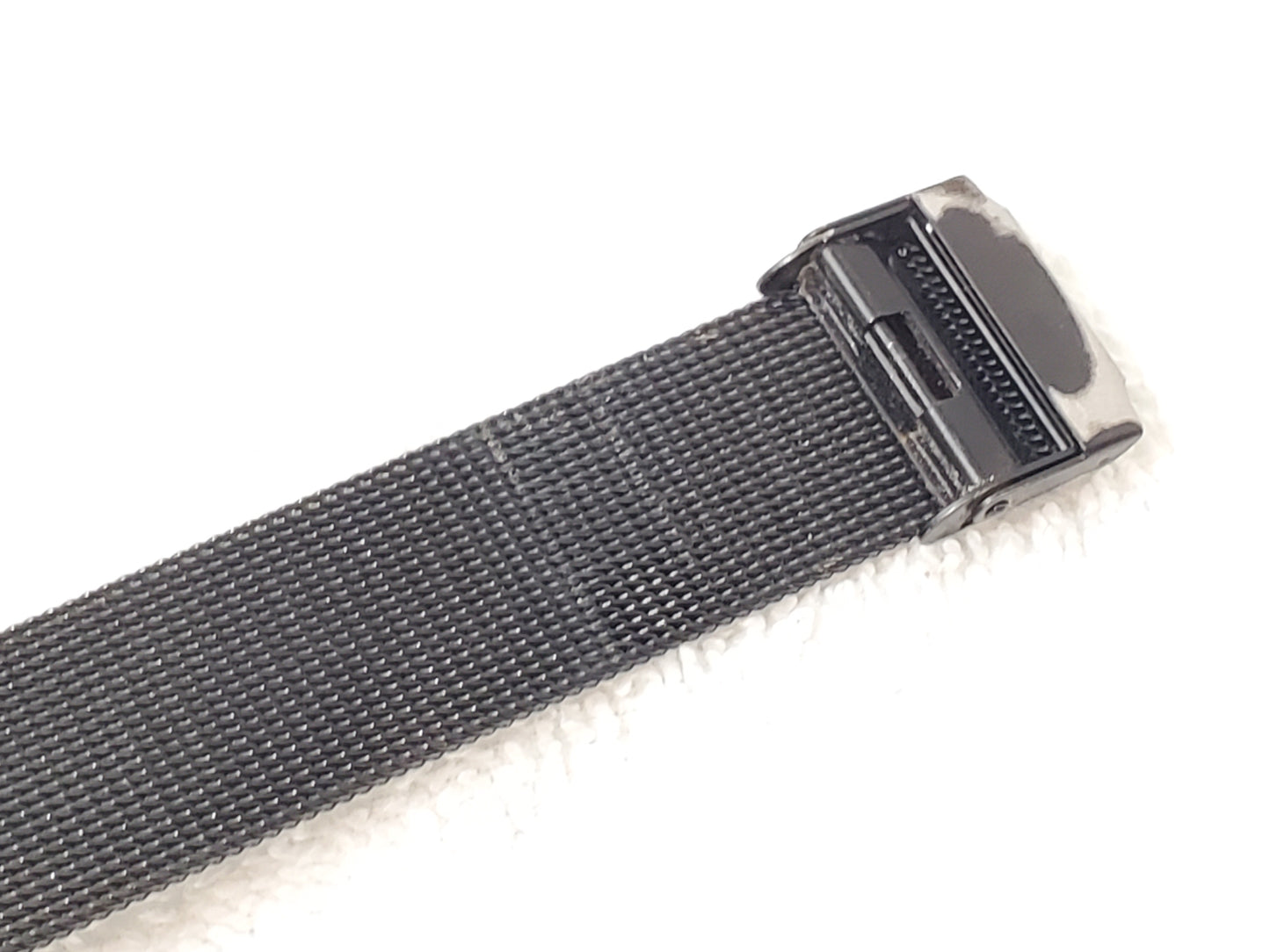 Skagen Men’s Black Mesh Stainless Steel Titanium Blue Dial Date Day Quartz Watch