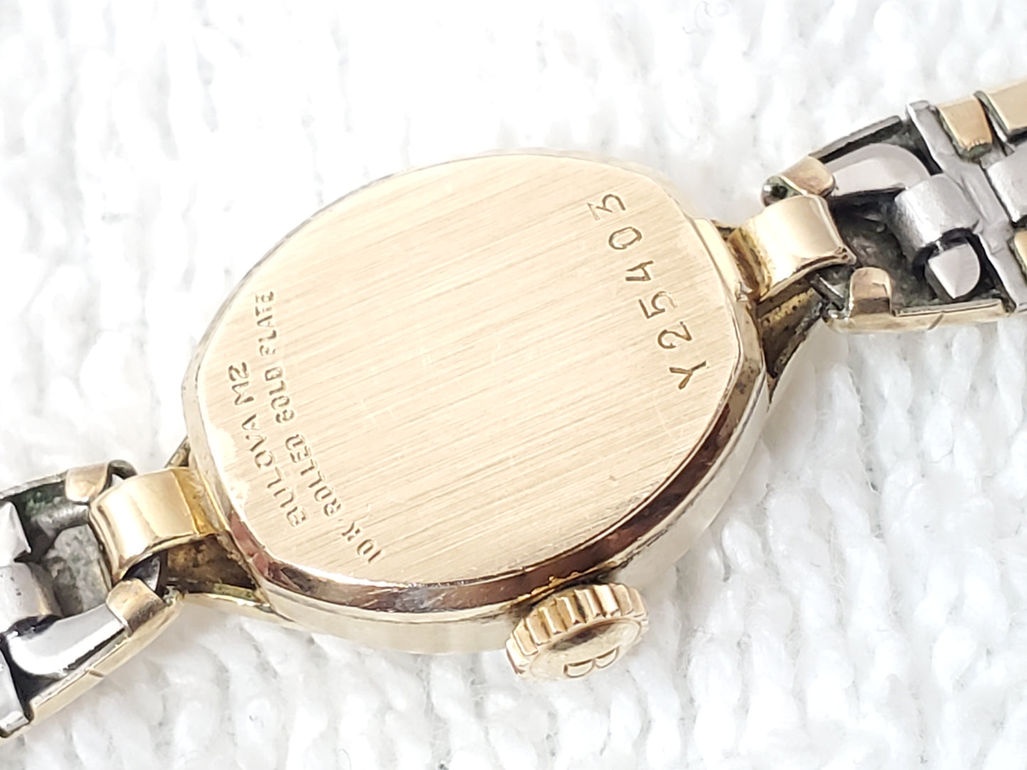 Vintage 1960's Bulova 23 Jewels Women's Wind Up Watch 10K Rolled Gold Plate USA