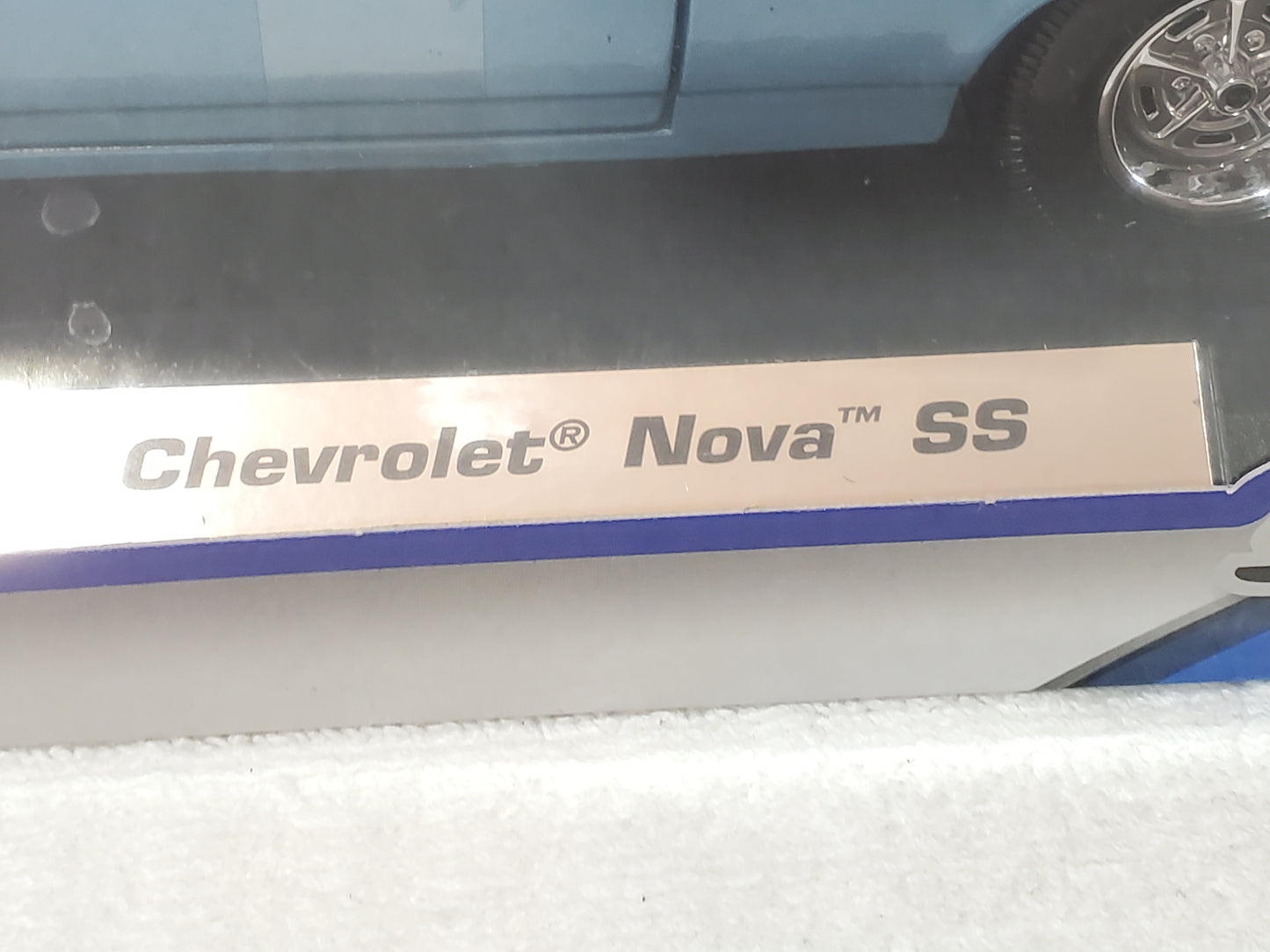 Maisto Special Edition 1970 Chevrolet Nova SS Coupe 1:18 Scale Light Blue New