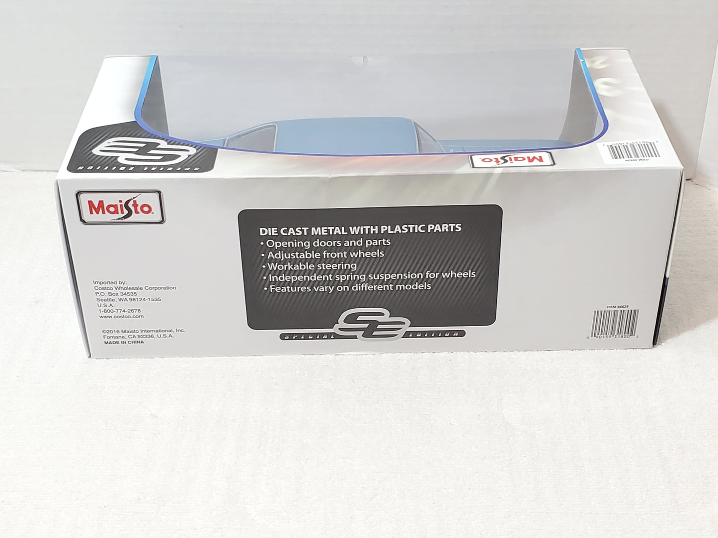 Maisto Special Edition 1970 Chevrolet Nova SS Coupe 1:18 Scale Light Blue New