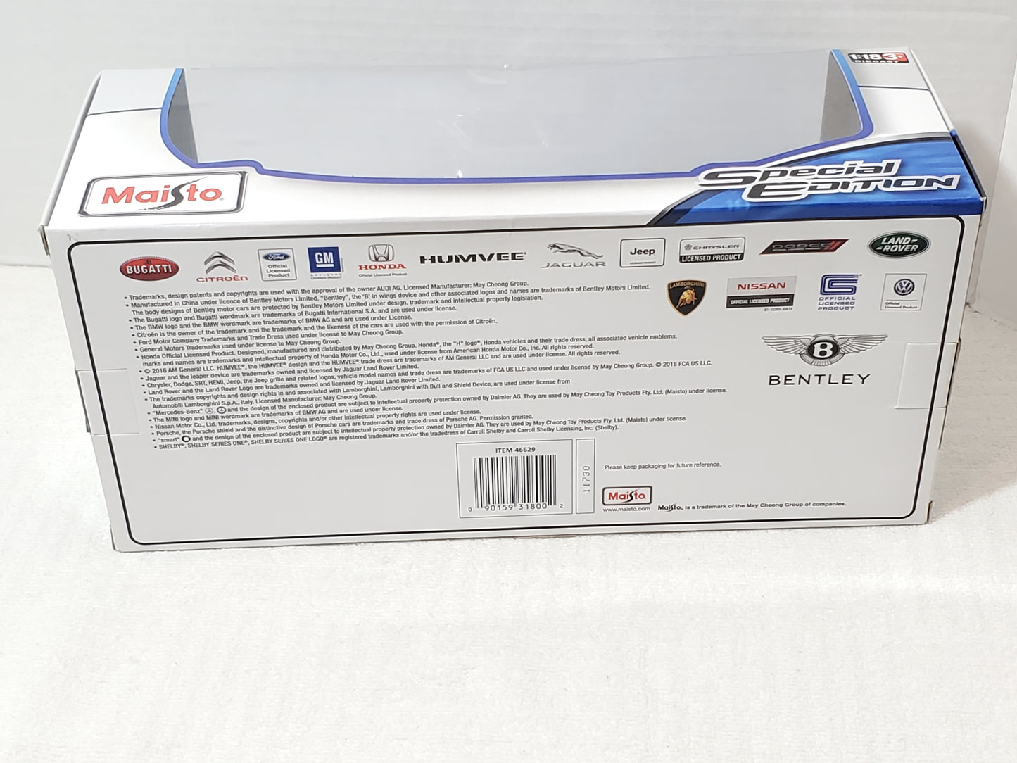 Maisto Special Edition 1970 Chevrolet Nova SS Coupe 1:18 Scale Light Blue New