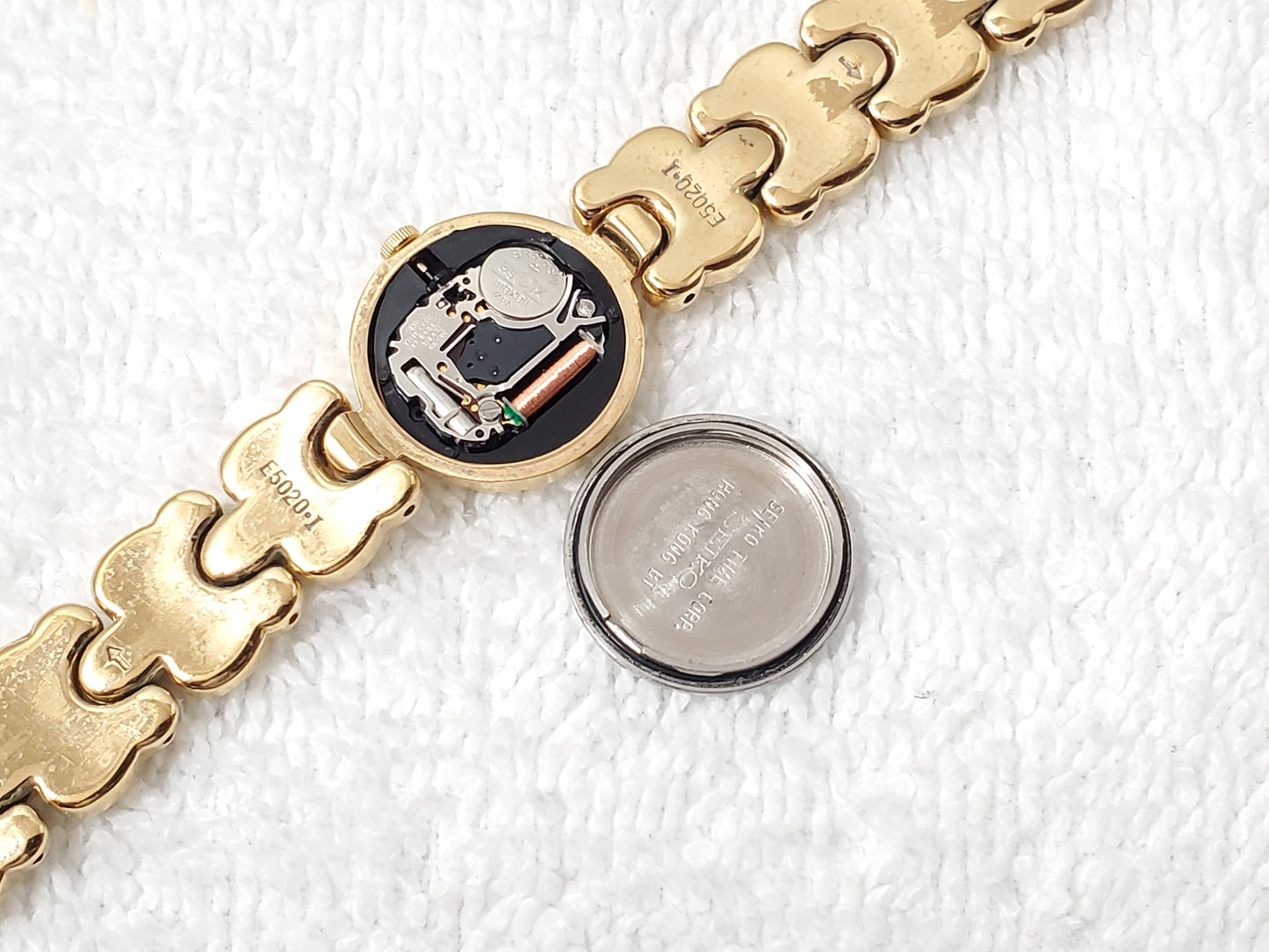 Vintage Seiko Ladies Dress Quartz Watch Burgundy Museum Dial Gold Plated