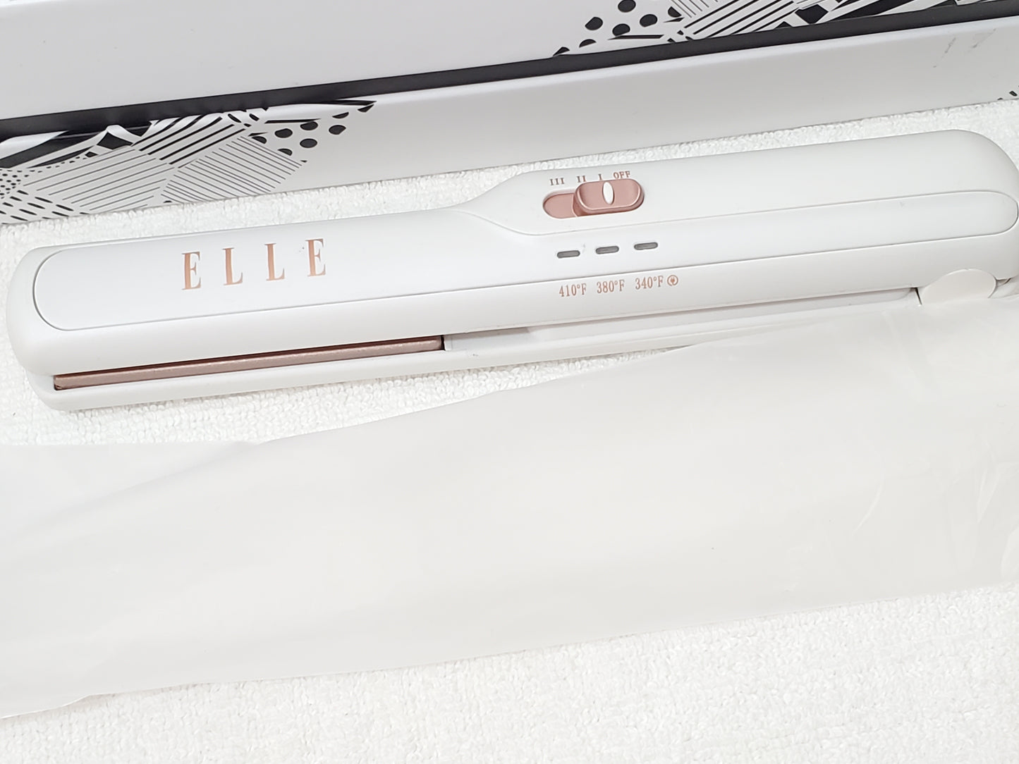 Elle Luxe Cordless USB Rechargeable Double Ceramic Flat Iron Multiple Heat Set