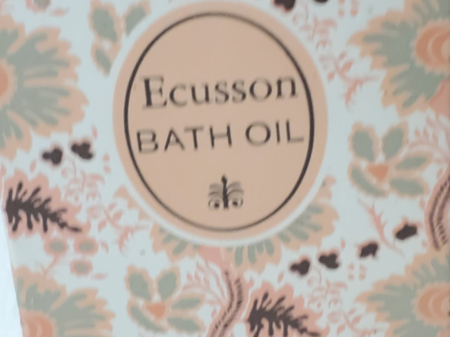 Vintage Jean D'Albret ECUSSON Bath Oil 1 oz / 30ml French Perfume With Box Full