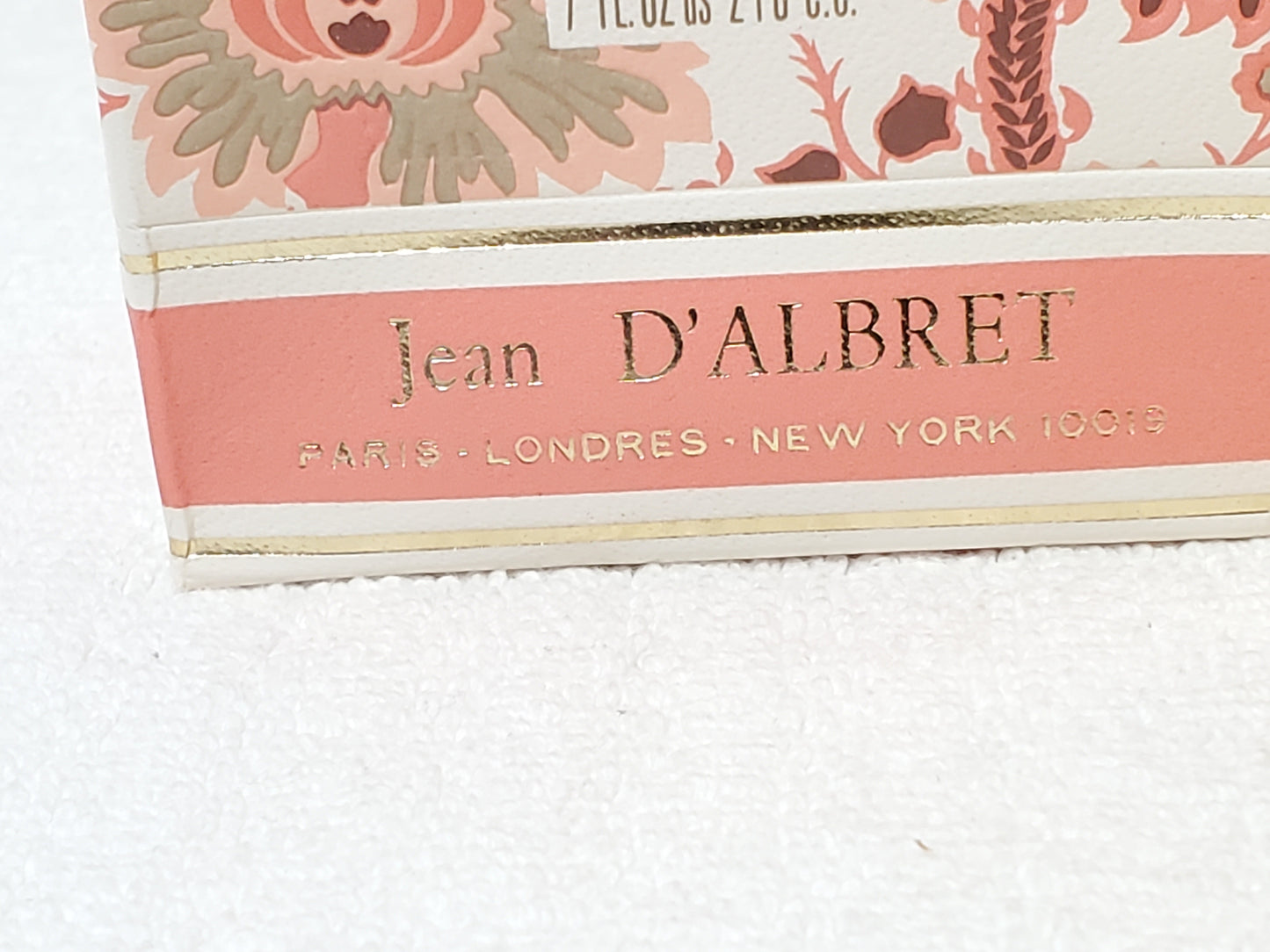 Vintage Ecusson Jean D'ALBRET Eau De Toilette 7 oz Splash Discontinued NEW