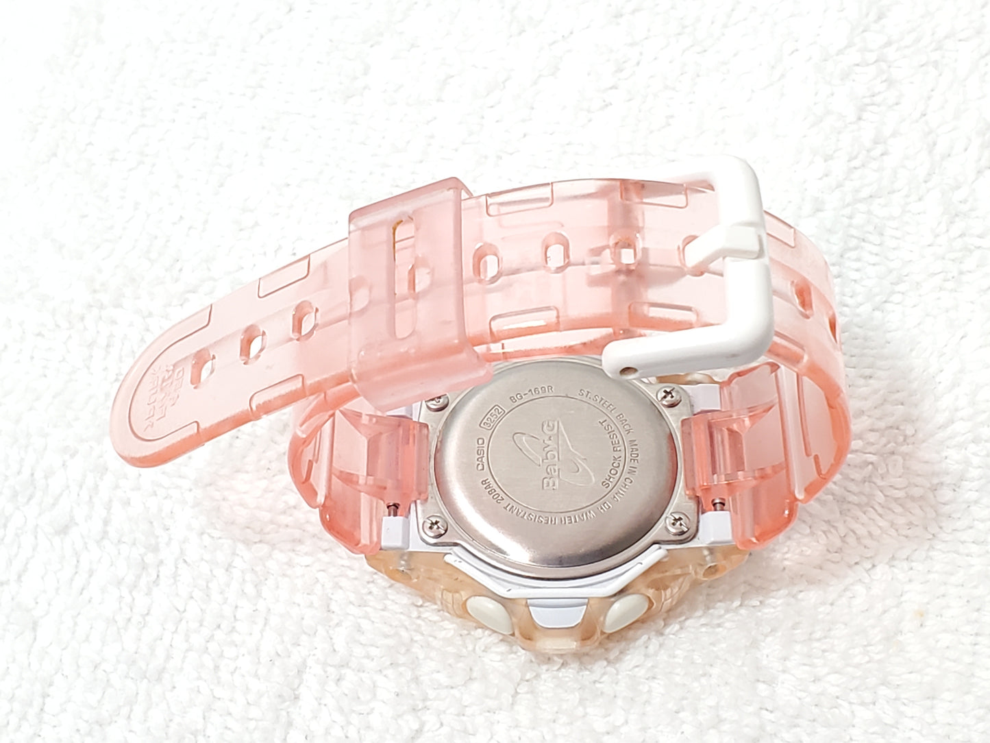Casio Baby-G BG-169R Digital Watch Bull Bars WR 200 Meters Pink Style Sport