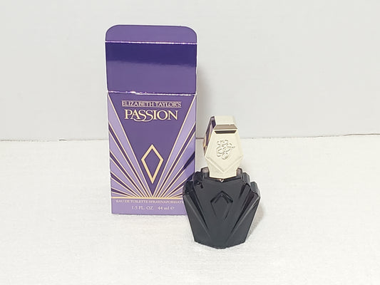 Vintage Elizabeth Taylor Passion Eau de Toilette Spray 1.5 oz. 44 ml NIB