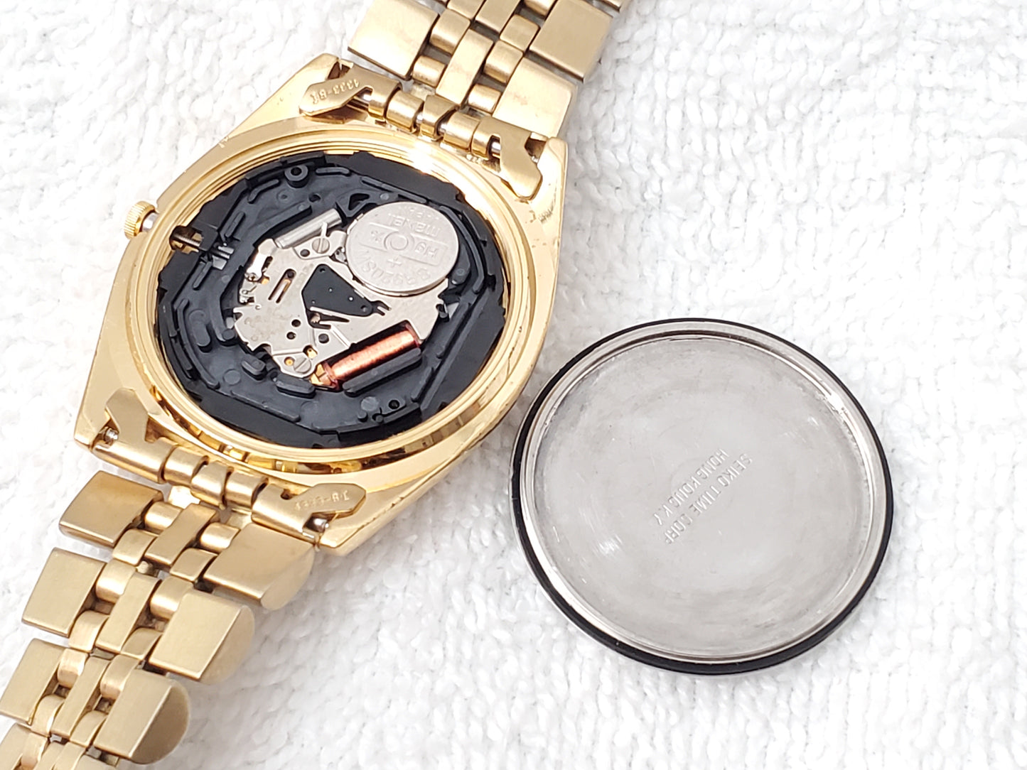 Vintage Seiko Men's Presidential Gold Tone Day Date Quartz Watch One Jewel