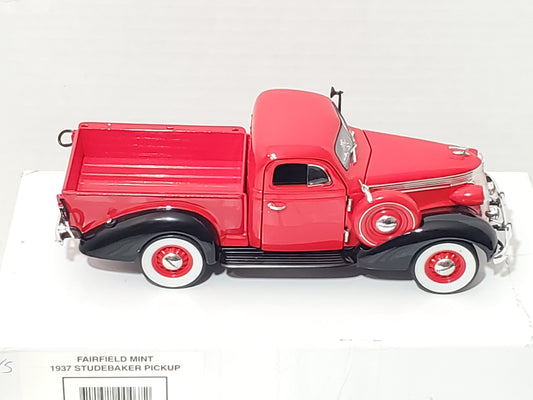 Fairfield Mint 1937 Studebaker 1:24 Pickup Truck Diecast Cardinal Red Box New
