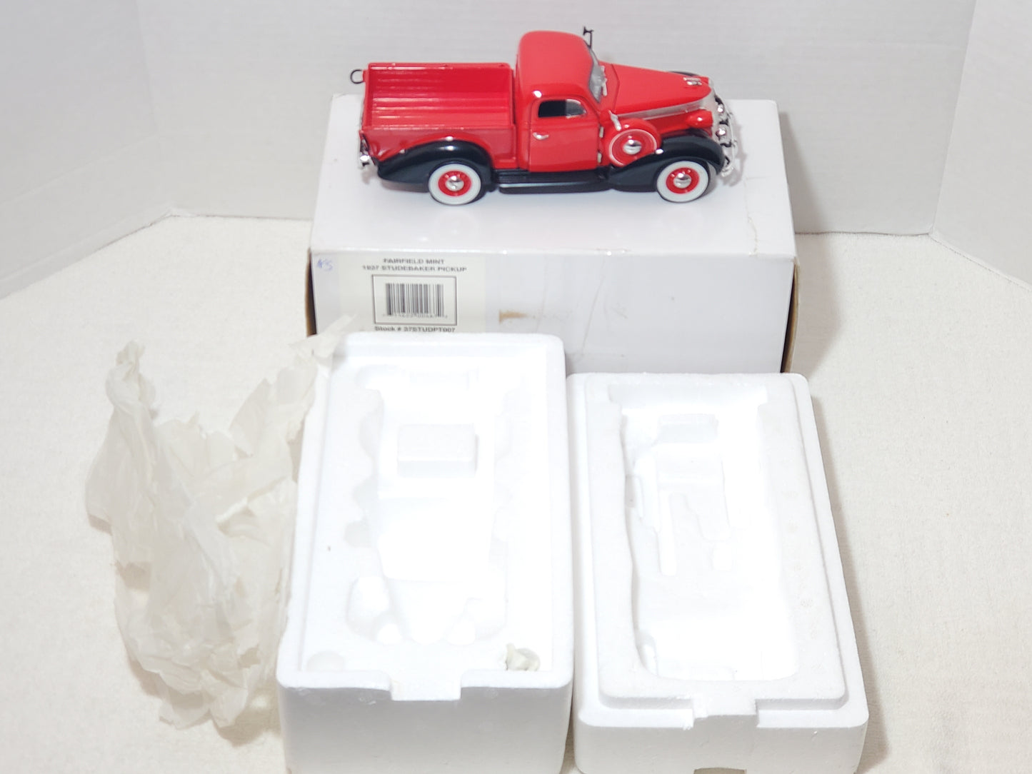 Fairfield Mint 1937 Studebaker 1:24 Pickup Truck Diecast Cardinal Red Box New