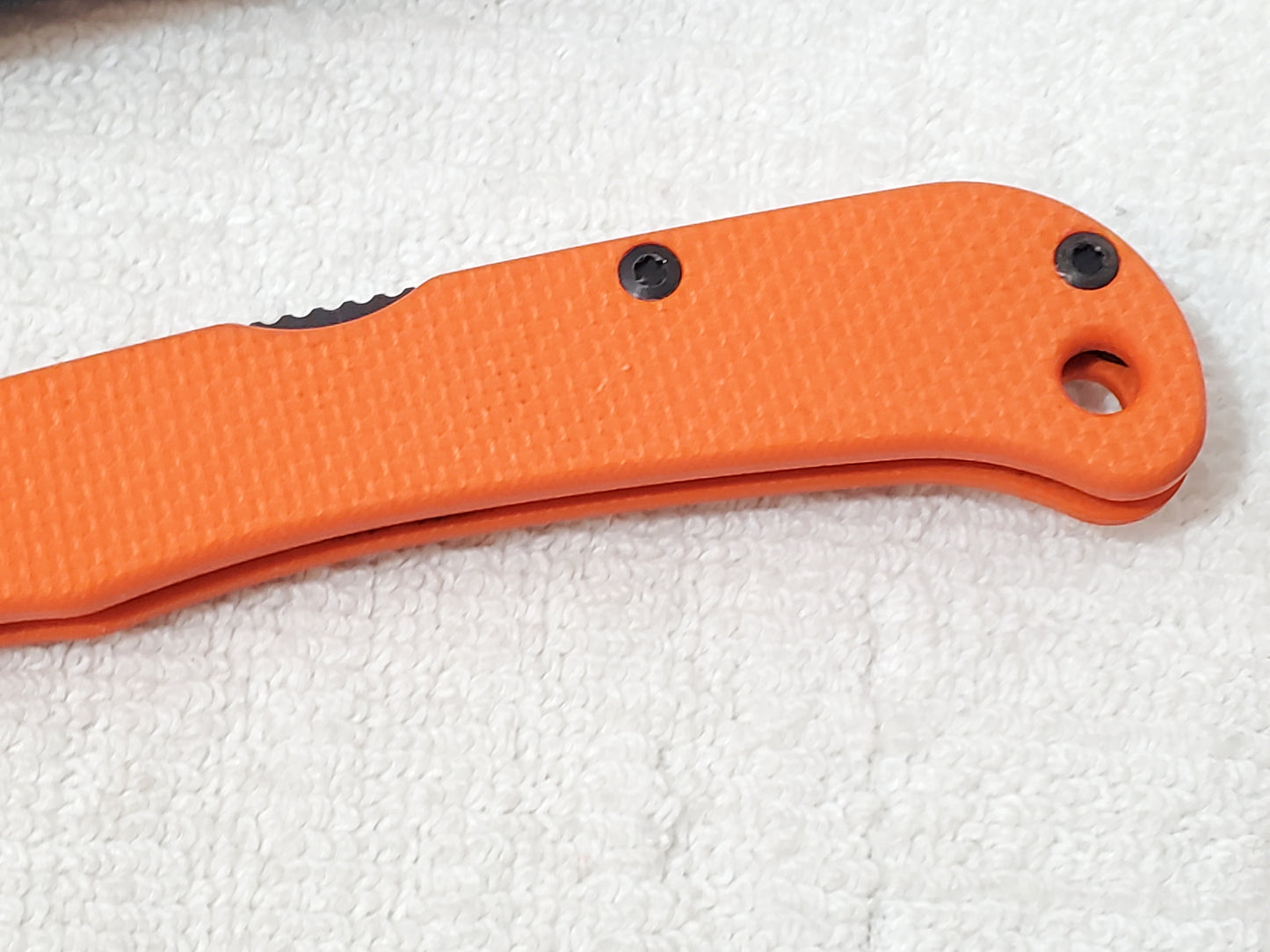 Hogue Expel Scalpel 2.5" Blade Folding Knife Orange G10 Handle 35834 With Pouch