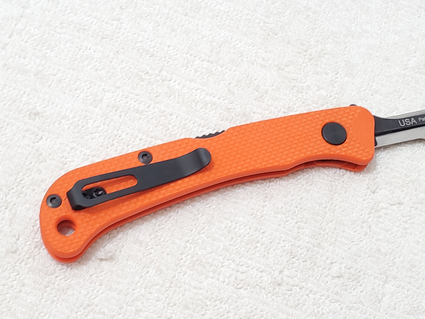 Hogue Expel Scalpel 2.5" Blade Folding Knife Orange G10 Handle 35834 With Pouch