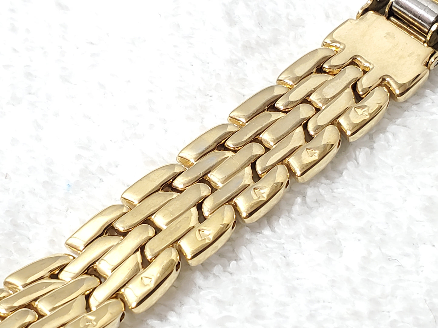 Vintage Seiko Gold Tone Plated Women's Date Watch White Dial Roman Numerals