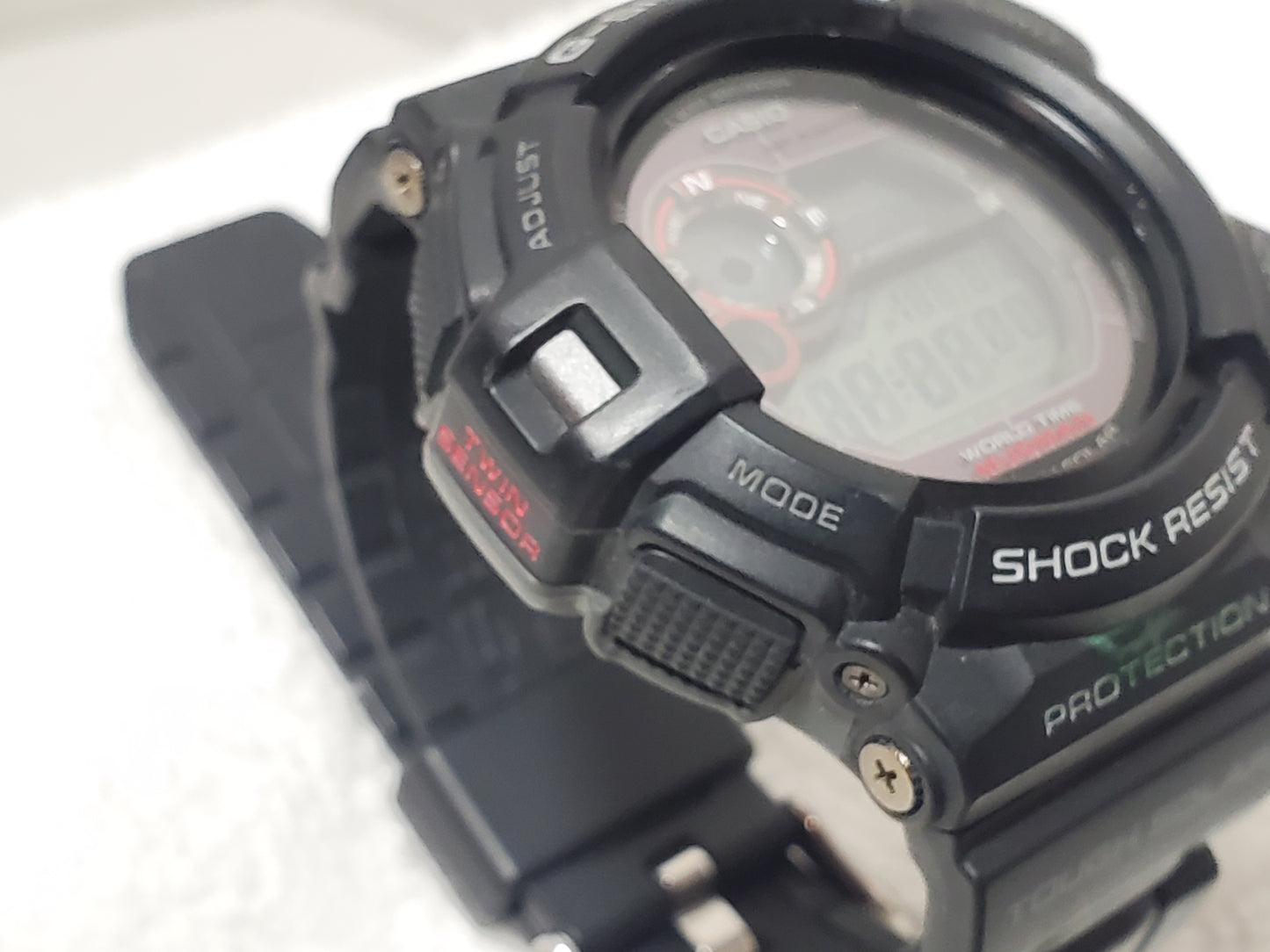 Casio G Shock Mudman G-9300 Black Tough Solar Twin Sensors Men's Watch 20 BAR