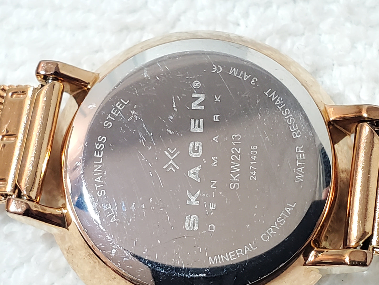 Skagen Ditte Women's Quartz Watch Rose Gold Tone Stainless Steel Mesh Band