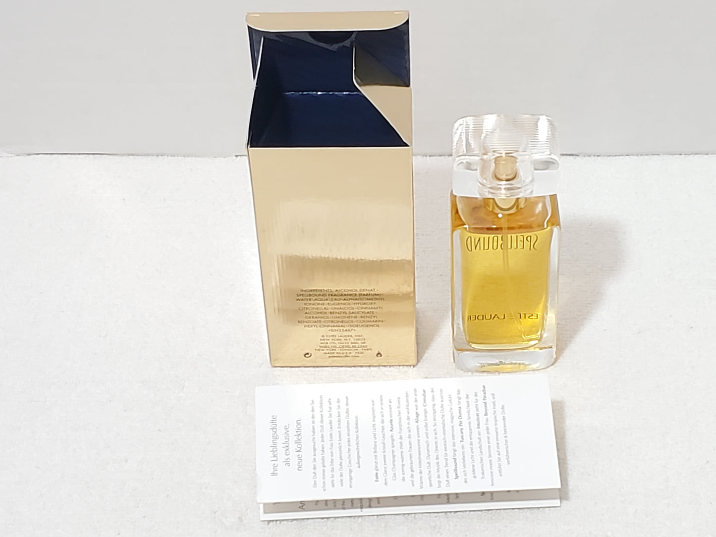 Estee Lauder Spellbound Eau de Parfum EDP Spray 1.7 oz 50ml Classic Gold Box NIB
