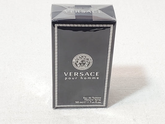 Versace Pour Homme 1.7 oz/ 50ml EDT Eau De Toilette Natural Spray New Sealed