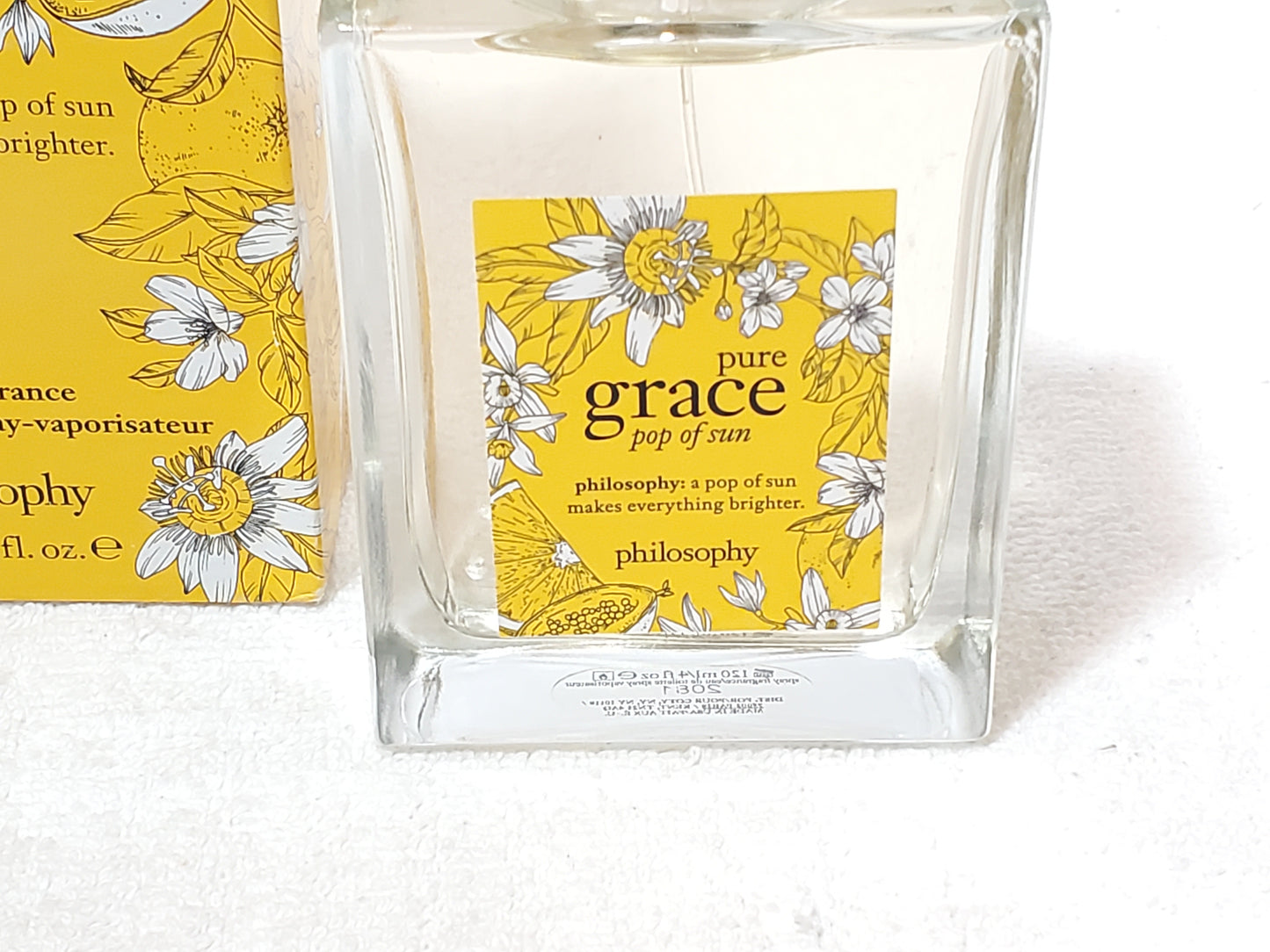 Philosophy Pure Grace Pop of Sun Eau de Toilette Spray 4 oz / 120ml NIB