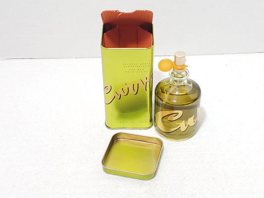 Curve for Men Cologne Spray 4.2 oz / 125 ml with Original Tin vintage 1990's