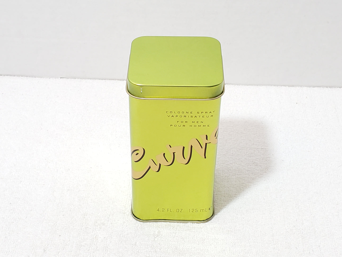 Curve for Men Cologne Spray 4.2 oz / 125 ml with Original Tin vintage 1990's
