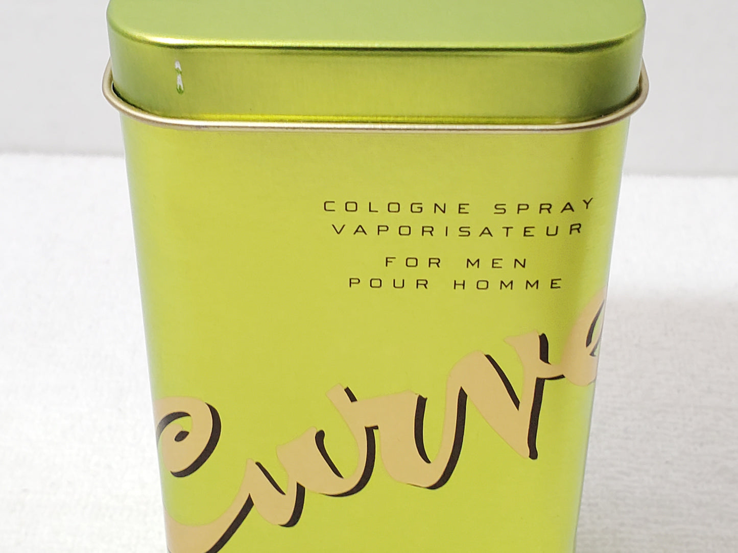 Curve for Men Cologne Spray 4.2 oz / 125 ml with Original Tin vintage 1990's