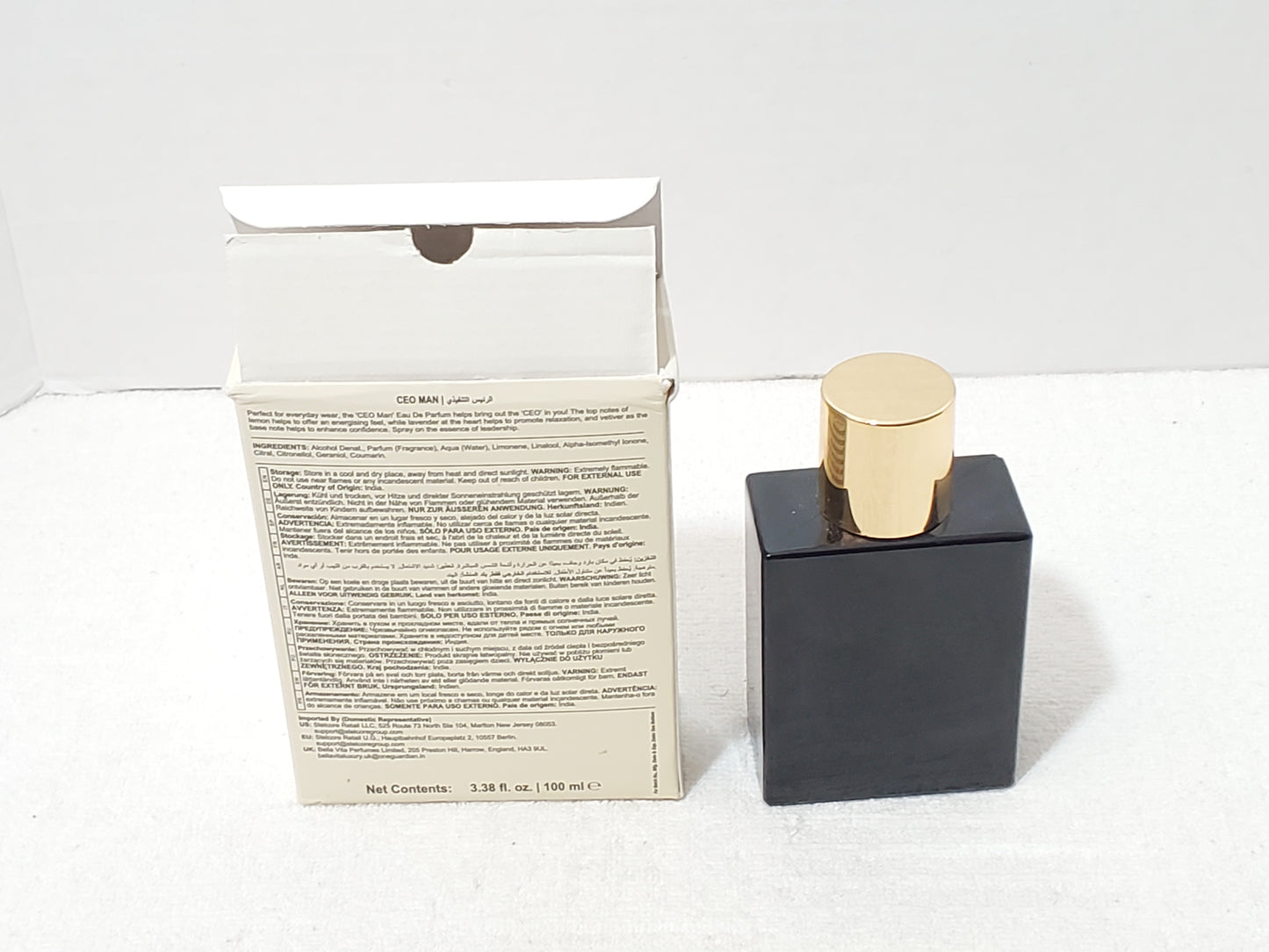 Bella Vita Luxury CEO Man Eau De Parfum 100ml / 3.38 oz Natural Spray NIB Men's