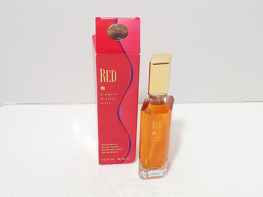 Vintage Classic Giorgio Beverly Hills RED Eau de Toilette Spray 3.0 oz / 90ml