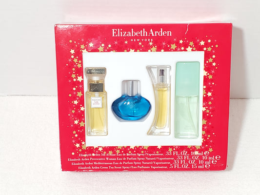 Elizabeth Arden 4 Piece Fragrance Mini Variety Gift Set New Original Box Women's