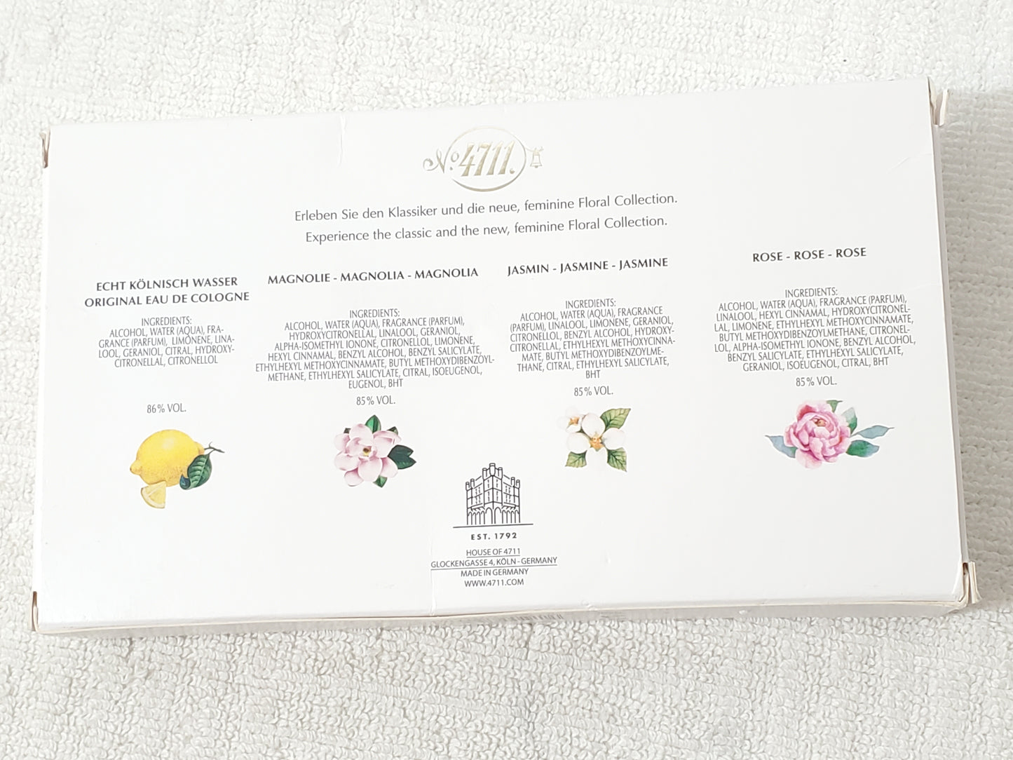 4711 Floral Collection Miniature Eau de Cologne Gift Set 4 x 8ml / 0.27 fl oz