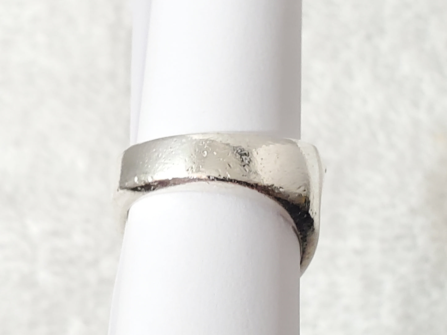 Vintage Taxco Mexico 925 Sterling Silver Gold Cable Wire Accent Ring TF-55 11.4g