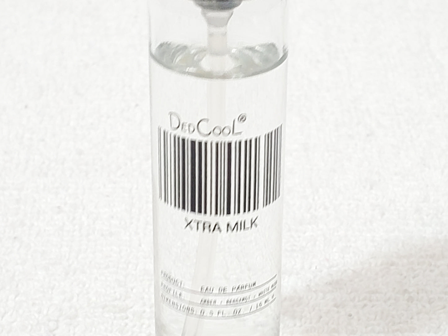 DedCool XTRA MILK EDP Travel Spray 0.5 oz / 15ml Amber Bergamot White Musk