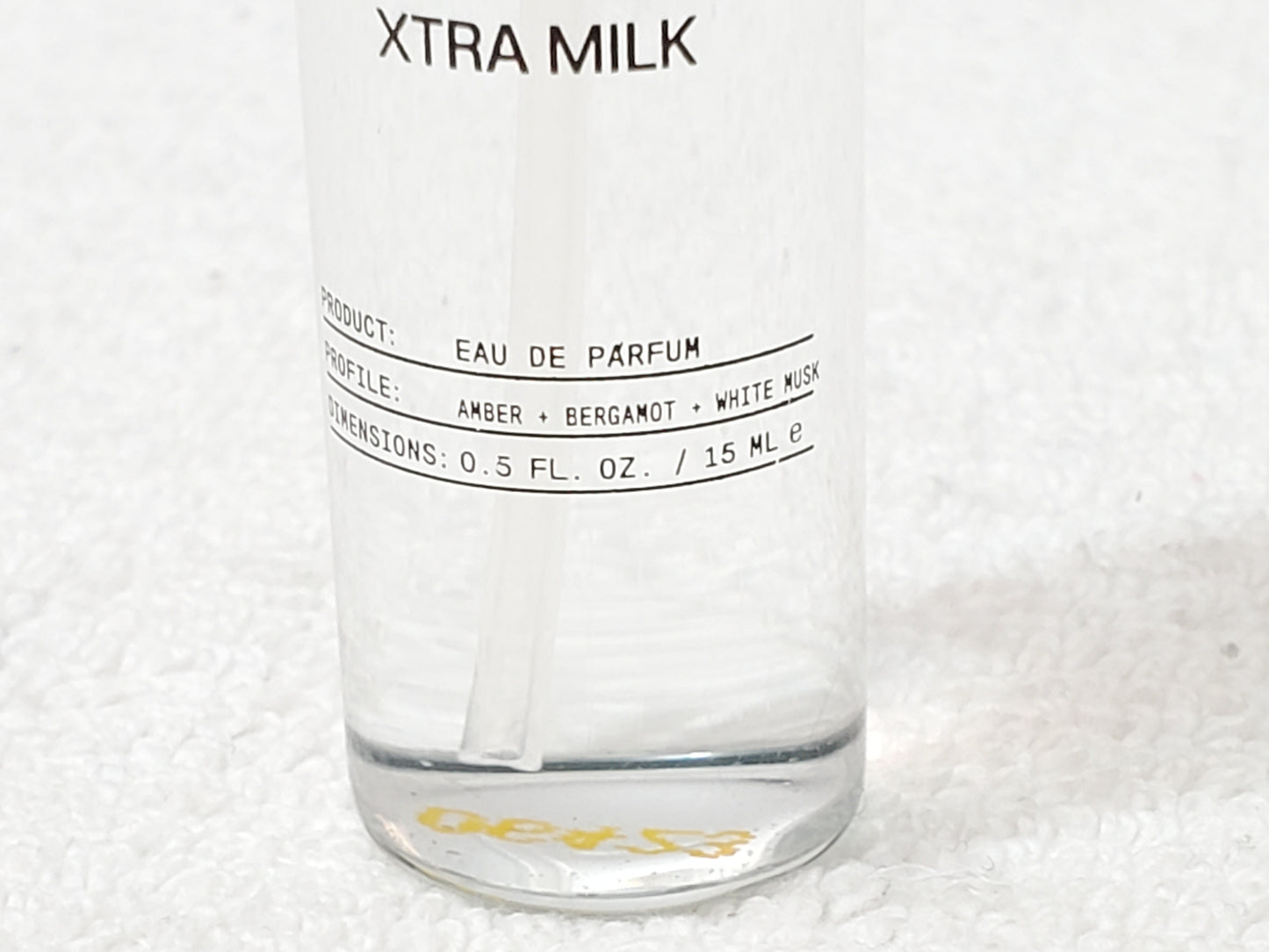 DedCool XTRA MILK EDP Travel Spray 0.5 oz / 15ml Amber Bergamot White Musk