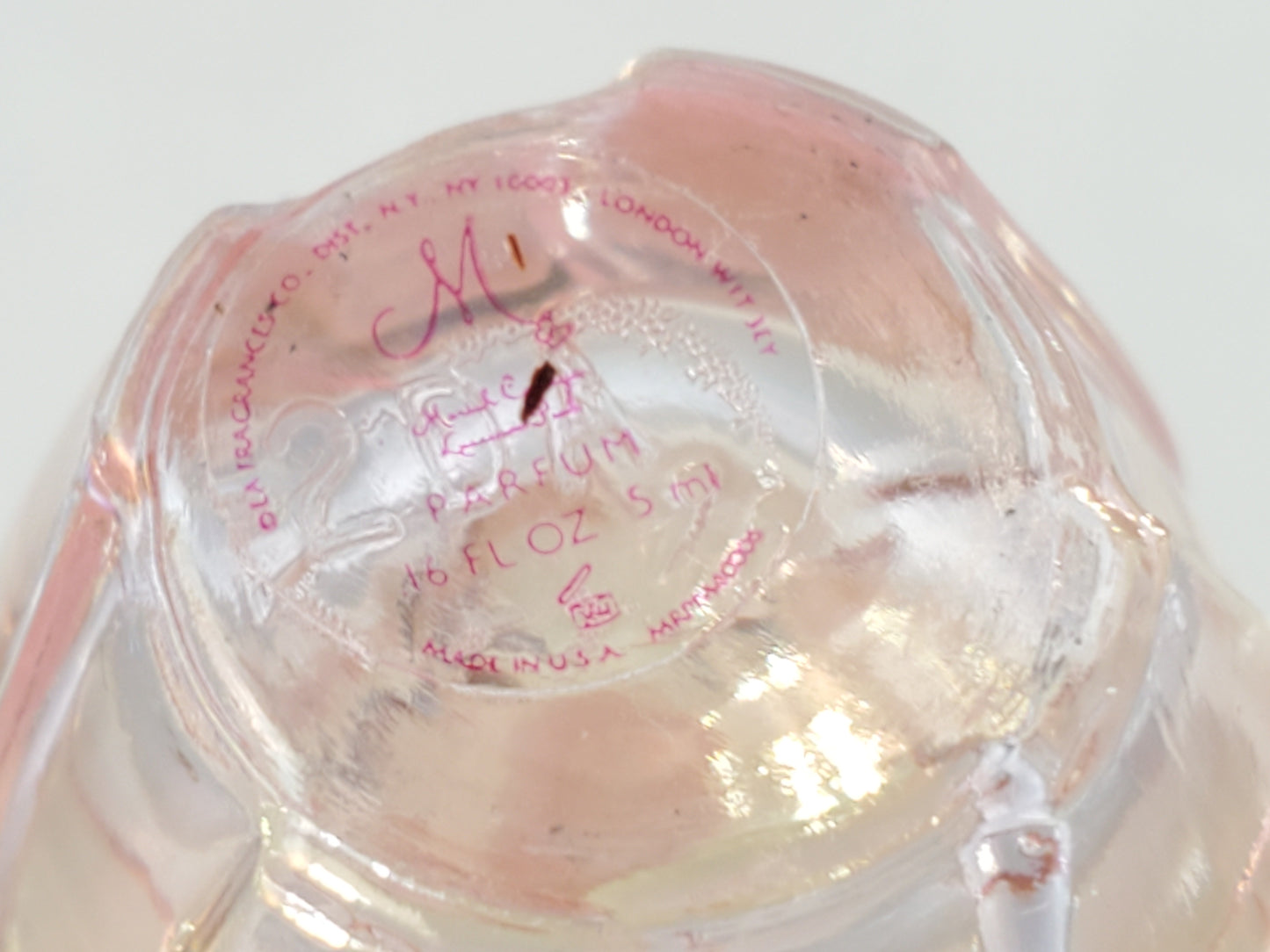 Mariah Carey Luscious Pink Pure Parfum Mini Splash Bottle 0.16oz / 5ml Pre-owned