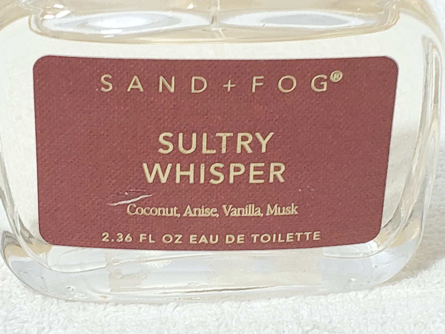 Sand + Fog Sultry Whisper Eau De Toilette Spray 2.36 oz / 70ml Coconut Vanilla