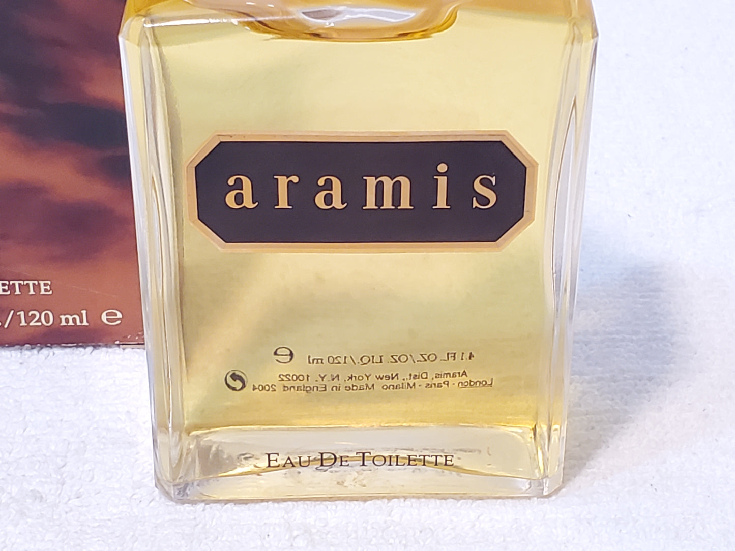 Vintage Aramis Eau De Toilette 4.1 oz / 120ml Splash Made in England Batch AC2