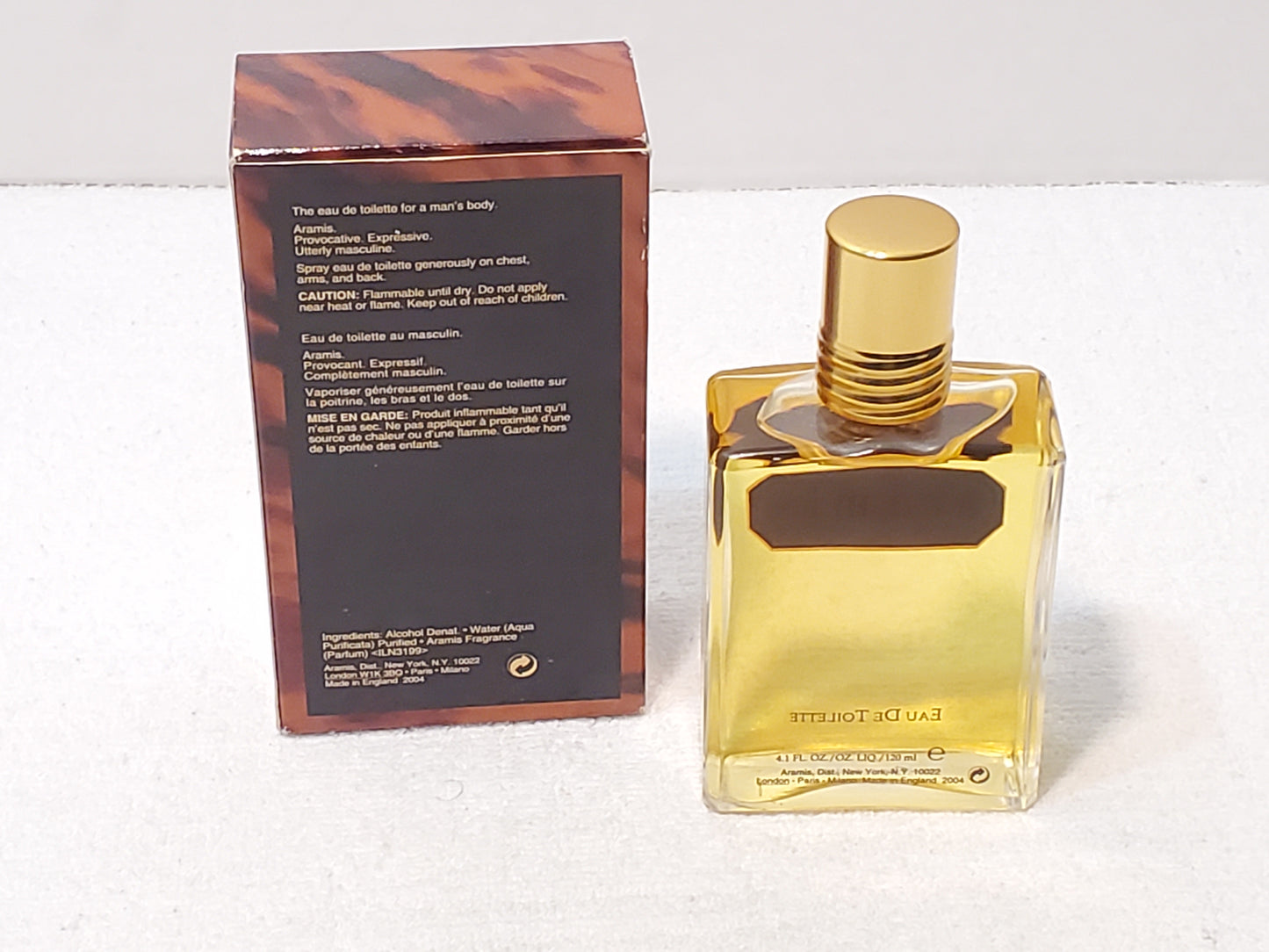 Vintage Aramis Eau De Toilette 4.1 oz / 120ml Splash Made in England Batch AC2